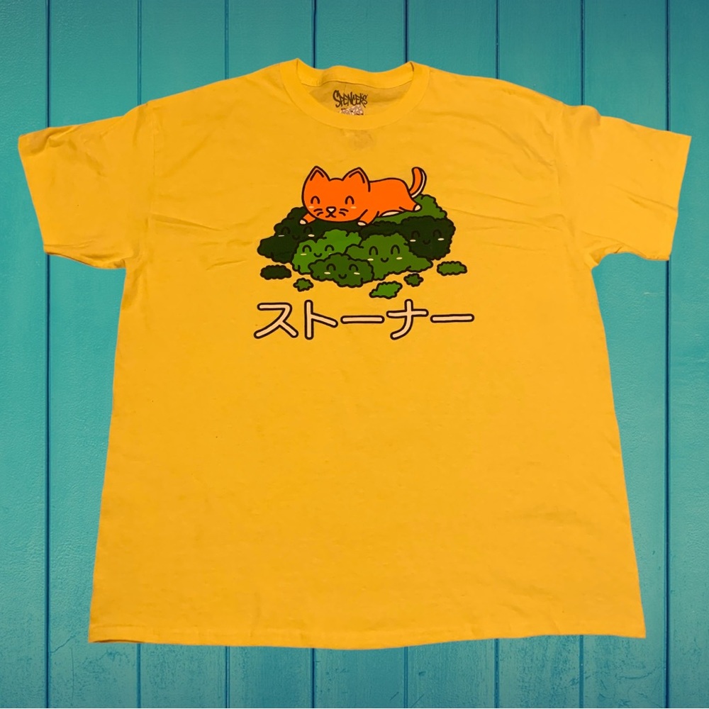 Spencer’s 420 Weed Shirt Kitties Anime Chibi Style Urban Outfitters BOTDF Funny